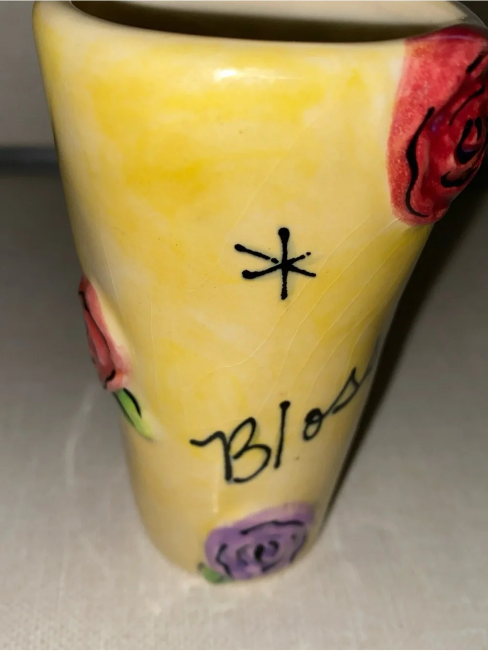Julia Junkin Hand Painted Ceramic Vase Blossom Mini Bud Vase